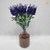 Arranjo lavanda buquê (planta artificial) + vaso vidro solitário - loja online