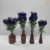 Arranjo lavanda buquê (planta artificial) + vaso vidro solitário