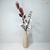 Arranjo Magnolia Branca Flor Folhagem (planta artificial) + Vaso madeira