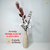 Arranjo Magnolia Branca Flor Folhagem (planta artificial) + Vaso madeira - loja online