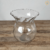 Vaso vidro margarida rigado 19cm x 14cm - comprar online