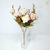 Arranjo Buquê Mini Rosa (planta artificial) + Vaso vidro solitário pequeno - loja online