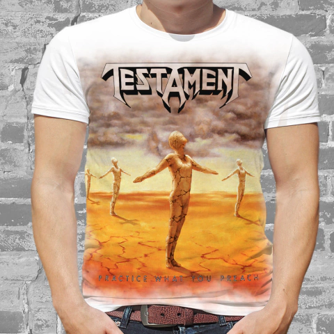 Camiseta Testament Practice What you Preach