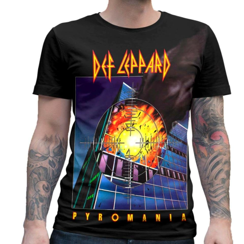 Camiseta Def Leppard Pyromania