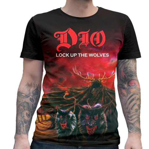 Camiseta Dio Lock Up the Wolves