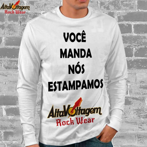Camiseta Personalizada Full Print - Manga Longa