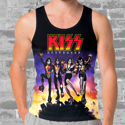 Camiseta Regata Kiss Destroyer