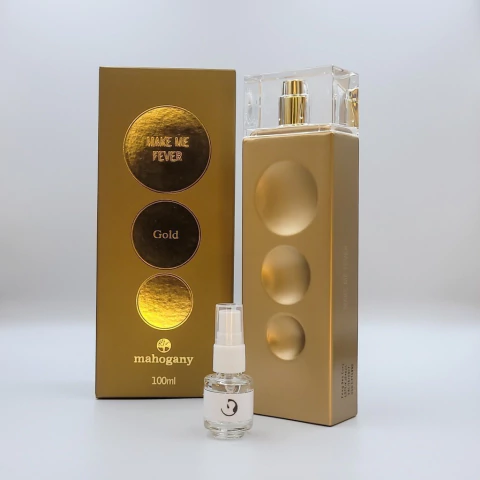 Make Me Fever Gold - Mahogany Perfume Feminino 4ml 5ml 10ml e 100ml - comprar online