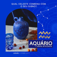 Aquário - Jarra Terracota em Formato Orgânico Mykonos - comprar online