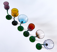 Jogo com 06 Taças em Cristal Espiral - P - comprar online