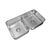 Pileta Acero Inoxidable Cocina Doble C37/18 70x37x18 L304 Johnson Aceros