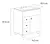 Mueble de Pie Cadria Ferrum X7XK/B 75cm Blanco en internet