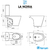 Juego Marina FERRUM Largo Completo - Bidet 1 agujero - comprar online