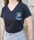 Camiseta Feminina Professora Bordado Flor