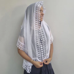 Imagem do VÉU CCB BIANCA COM APLICAÇÃO