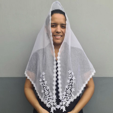 VÉU CCB FLOR COM APLICAÇÃO