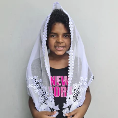 VÉU CCB INFANTIL MARIA COM APLICAÇÃO na internet