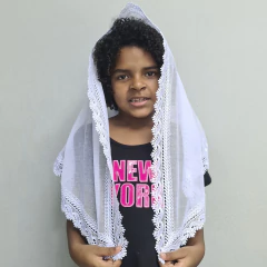 VÉU CCB INFANTIL MILENA COM APLICAÇÃO na internet