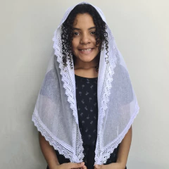 Imagem do VÉU CCB INFANTIL MILENA COM APLICAÇÃO