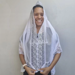 VÉU CCB NOTAS MUSICAIS ELOÁ - Véus da Fer | A loja certa para comprar seu véu CCB.