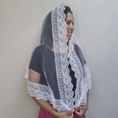 VÉU CCB TULE FRANCÊS/TRANSPARENTE NOTAS MUSICAIS ELOÁ na internet