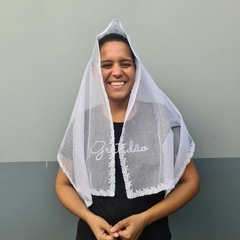VÉU CCB DE BOLSA QUADRADO - TAMANHO 1,30X0,50 CM - Véus da Fer | A loja certa para comprar seu véu CCB.