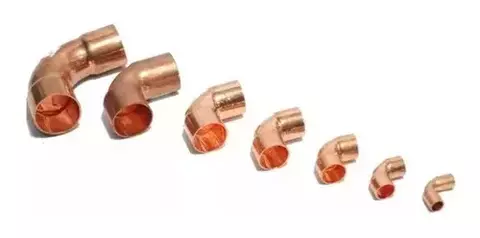 CODO COBRE 90° RAD. CORTO 3/4"