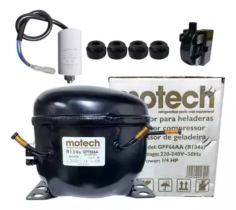 COMPRESOR MOTECH 1/4 HP R134 LBP 220V (GFF66AA)