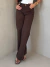 Calça Jeans Feminina Wide Leg Básica 100% Jeans Lavagem Marrom - comprar online