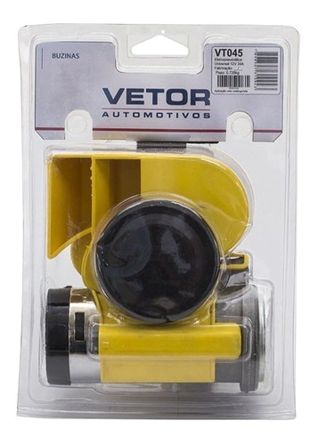 Buzina Maritima 2 Cornetas Ar 12v Caminhão Carro Moto