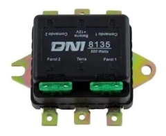 Relé Auxiliar Duplo De Farol 500w Universal 12v -