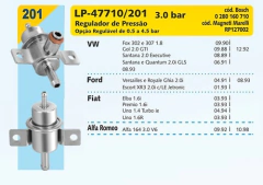 Regulador Pressão Lp201 Uno Elba Gol Gti Gol 2.0 Pointer