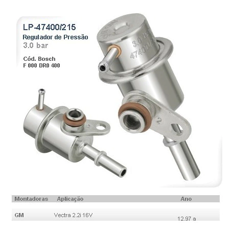 Regulador Pressão Lp215 Vectra 2.2 16v 1997 Até 2005