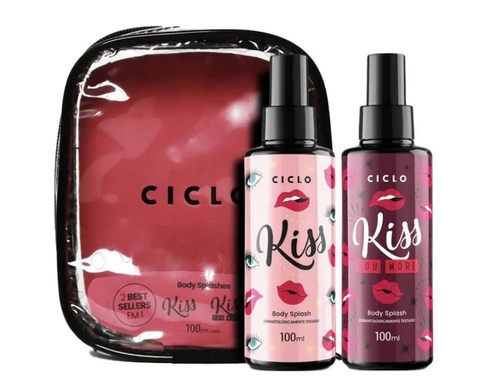 Kit Feminino Body Splash Kiss (Good Girl) 100 ml + Kiss You More (Libre) 100 ml Ciclo - comprar online