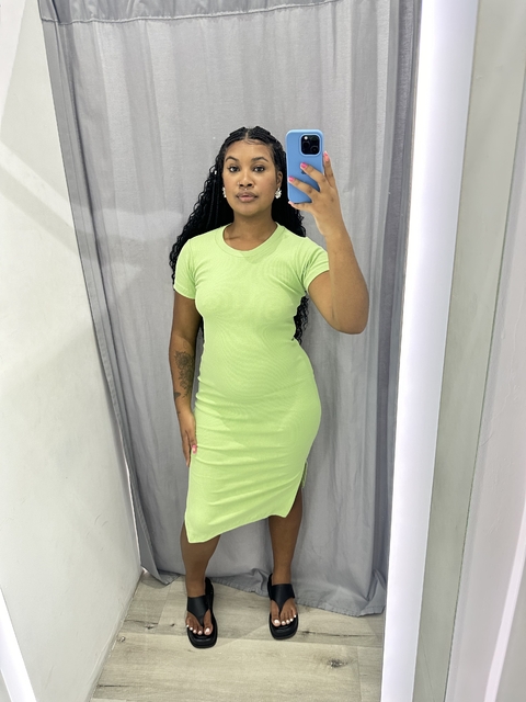 VESTIDO RIBANA MANGA CURTA - comprar online