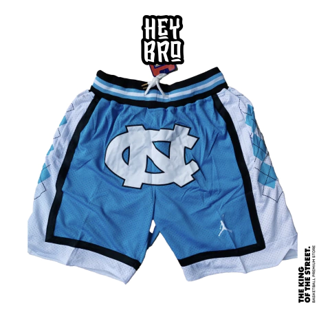 SHORT NBA JUST DON BY HARDWOOD CLASSIC - NORTH CAROLINA CELESTE