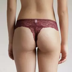 Calcinha Midi Fio Bordeaux - comprar online