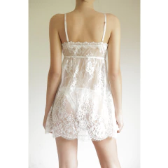 Camisola Mini de Renda Off White na internet