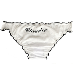 Calcinha Bloomer Algodão Customizável Branca na internet