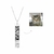 Colar Olhar Placa Retangular Personalizado