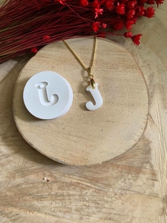 Imagem do Molde de Silicone para Pingente Letras