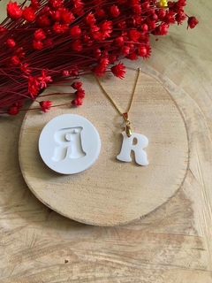 Molde de Silicone para Pingente Letras - Pandu Store