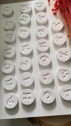 Molde de Silicone para Pingente Letras na internet