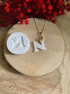 Imagem do Molde de Silicone para Pingente Letras