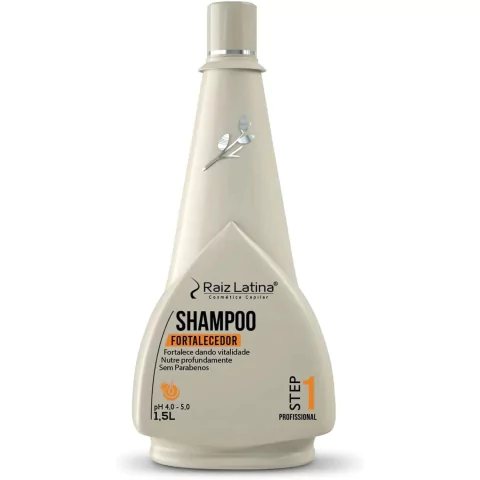 Raiz Latina Shampoo Fortalecedor Para Cabelos Ressecados 1.5L