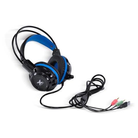 Headset Gamer Vinik VX Gaming Taranis Preto e Azul