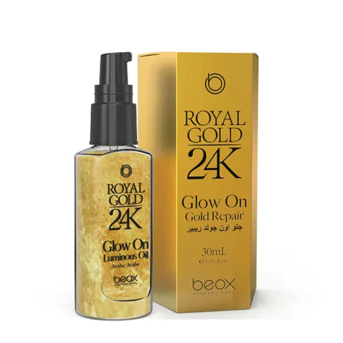 Beox professional Royal Gold 24K | Glow On Gold Repair | Reparador de alta qualidade | 30ml