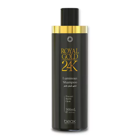 Beox professional Luminous Shampoo | Royal Gold 24K | Shampoo | fios brilhosos e macios | 500ml