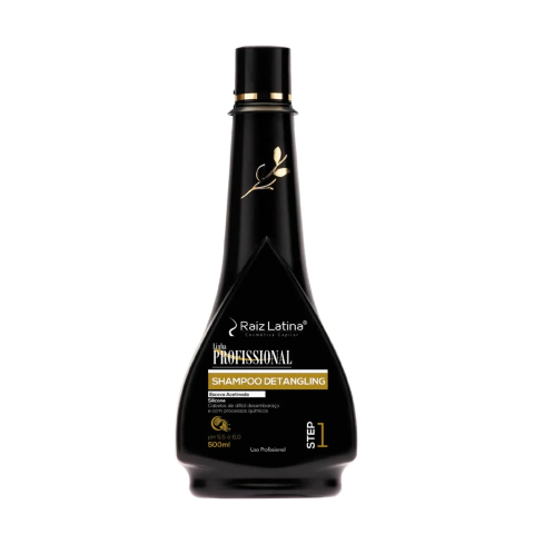 Raiz Latina Escova Acetinada, Shampoo Dethangling, Step 1, 500 ml