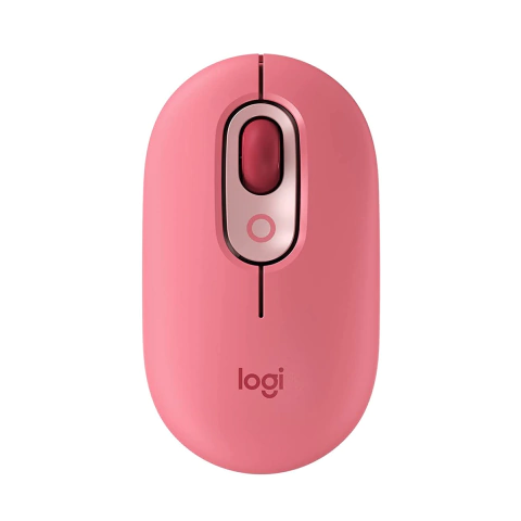 Mouse Logitech Pop Sem Fio Rosa